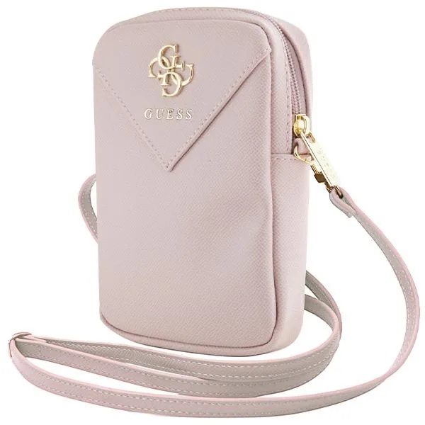 Kryt Guess GUWBZPGSTEGP Zip Triangle 4G pink