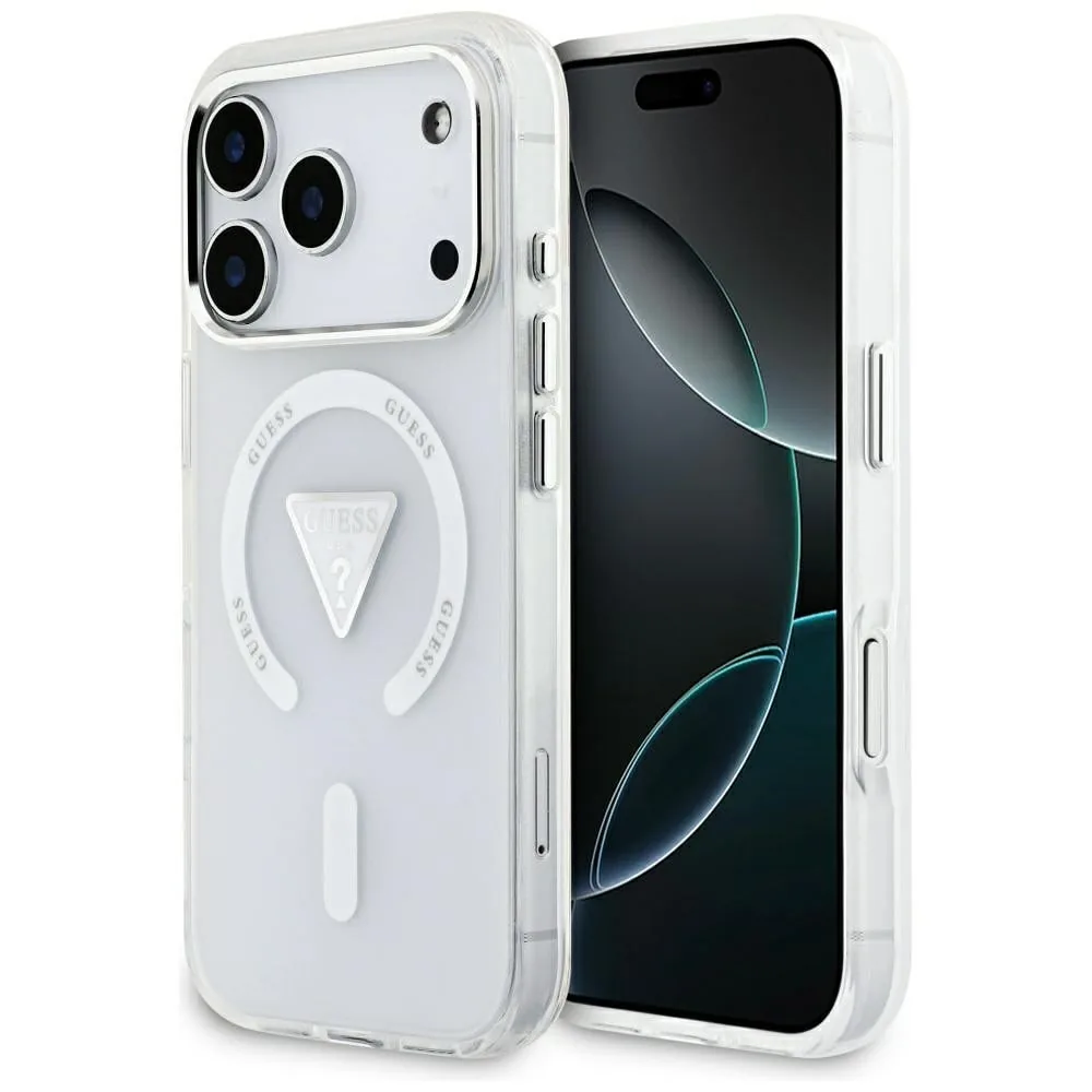 Kryt Guess IML Gradient Triangle Logo MagSafe Apple iPhone 17 Pro clear