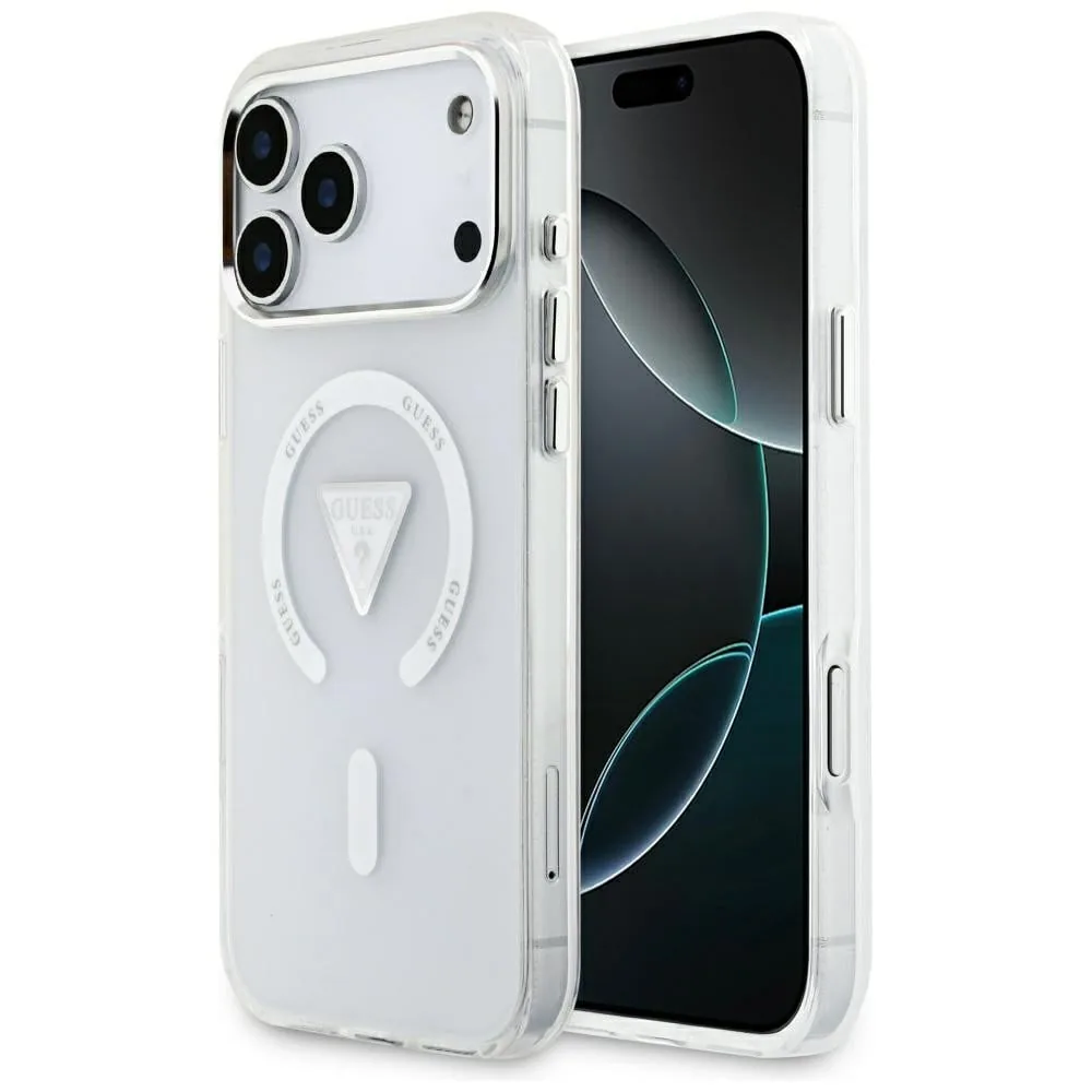Kryt Guess IML Gradient Triangle Logo MagSafe Apple iPhone 17 Pro Max clear