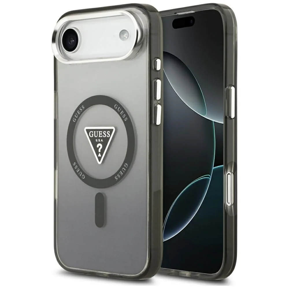 Kryt Guess IML Gradient Triangle Logo MagSafe Apple iPhone Air black
