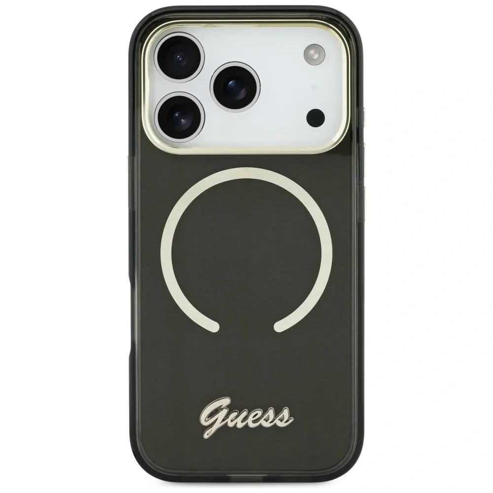 Kryt Guess IML Script Metal MagSafe Apple iPhone 17 black