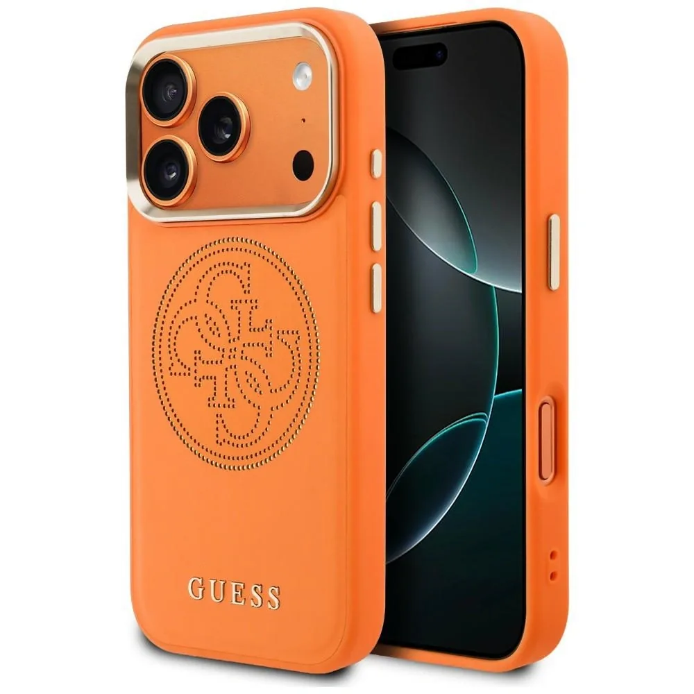 Kryt Guess Perforated 4G MagSafe Apple iPhone 17 Pro orange
