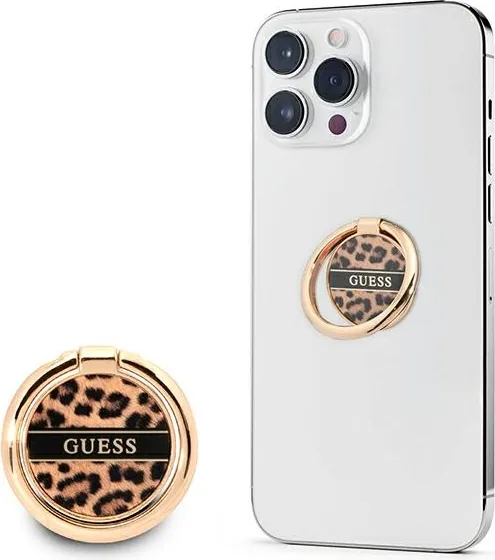 Držáček Guess Ring stand GURSHCLEOW brown Leopard