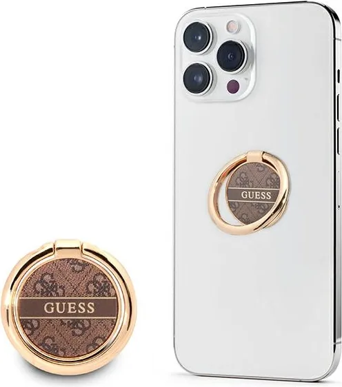 Držáček Guess Ring stand GURSHG4SW brown 4G