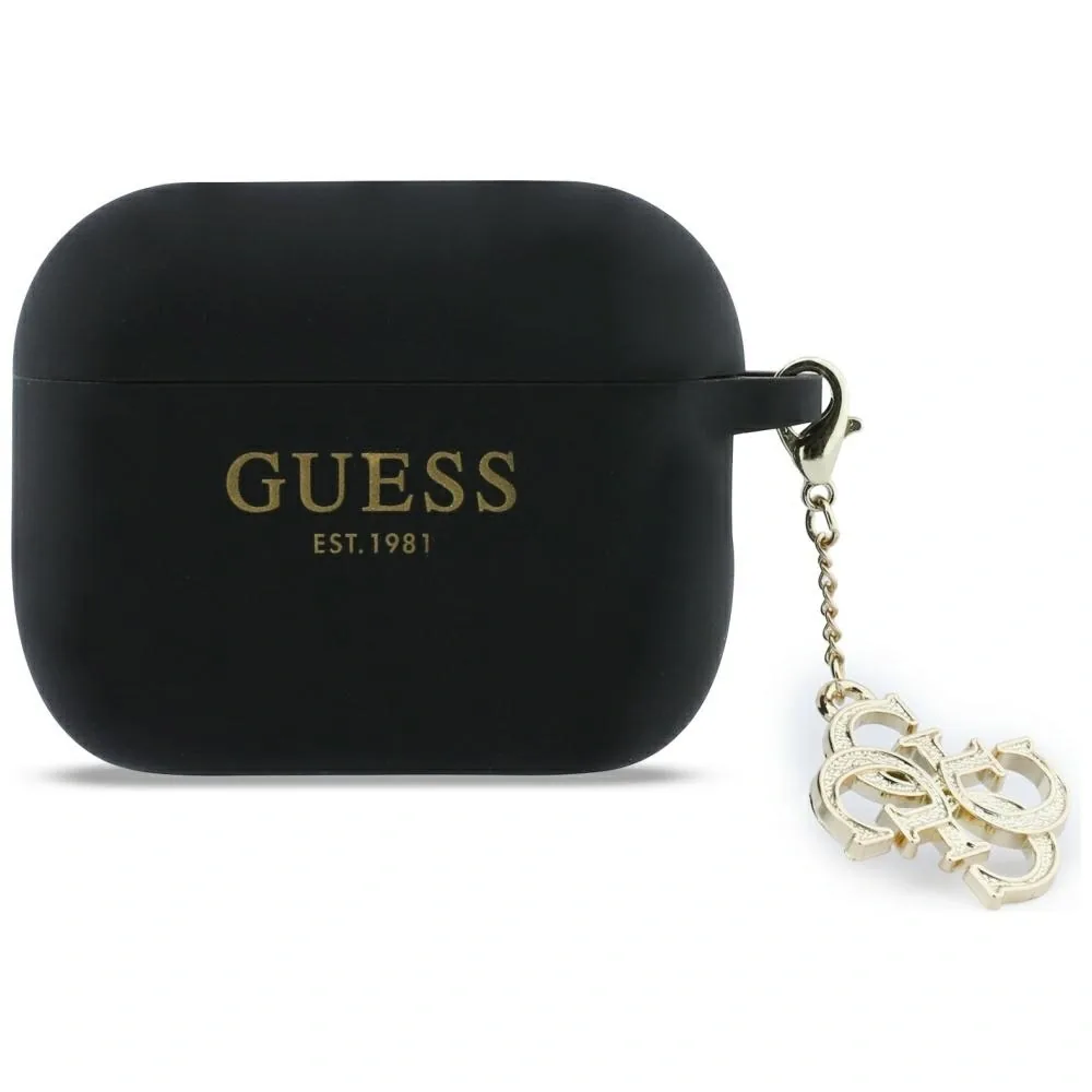 Kryt Guess Silicone 4G Charm Apple AirPods Pro 3 black