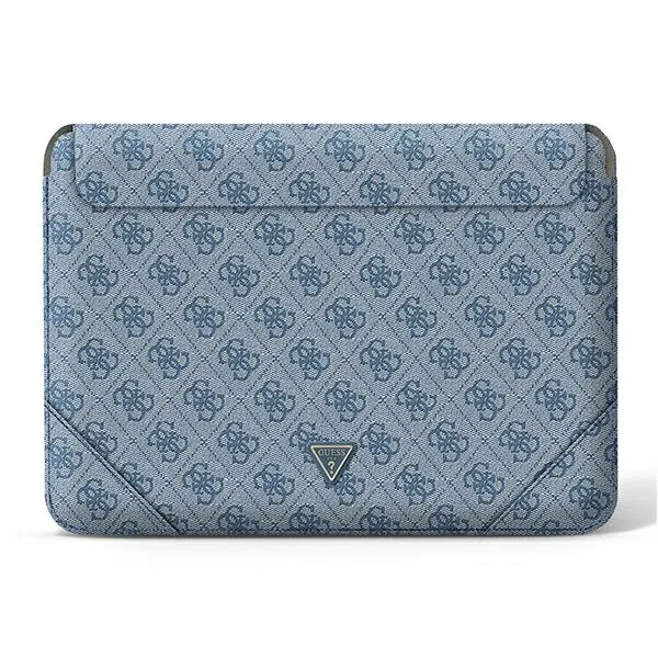 Kryt Guess Sleeve GUCS14P4TB 13/14 inch blue 4G Uptown Triangle logo