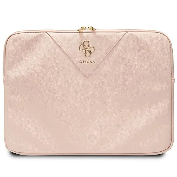 Kryt Guess Sleeve GUCS14ZPGSTEGP 14" Triangle 4G pink