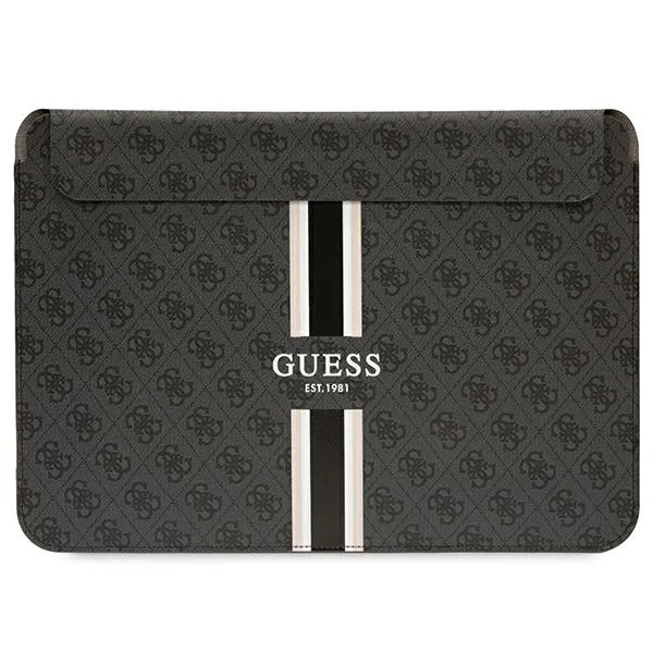 Kryt Guess Sleeve GUCS16P4RPSK 16 inch black 4G Printed Stripes