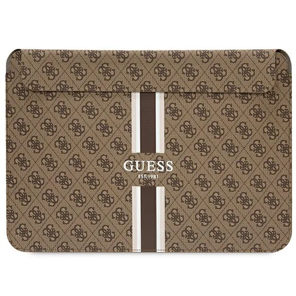 Kryt Guess Sleeve GUCS16P4RPSW 16 inch brown 4G Printed Stripes
