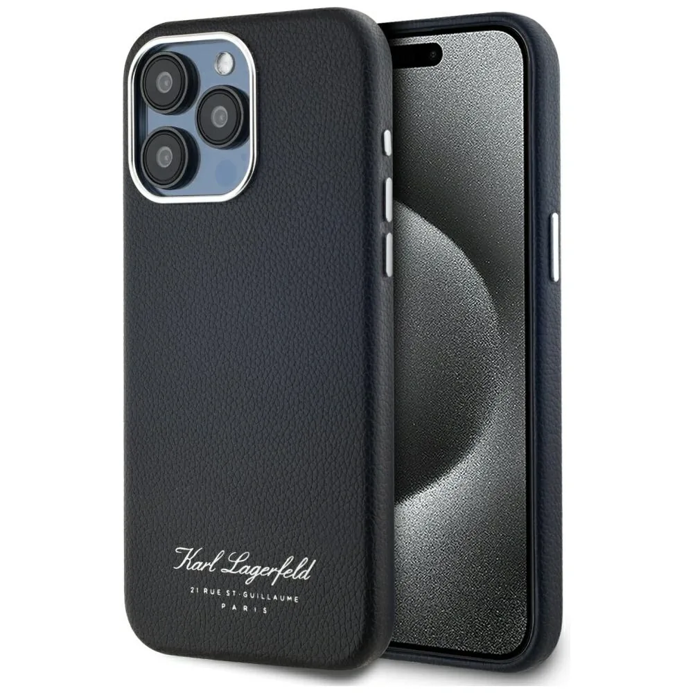 Kryt Karl Lagerfeld hotel RSG Apple iPhone 15 Pro black