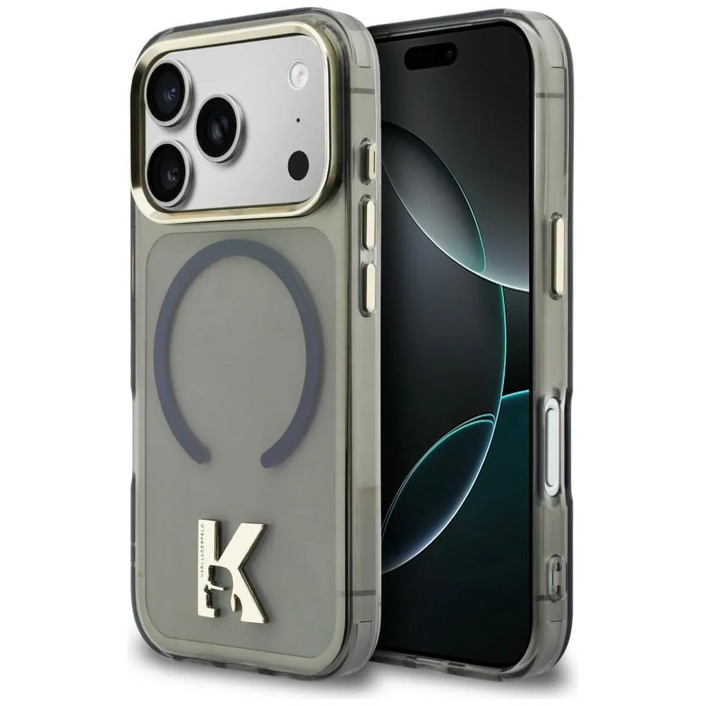 Kryt Karl Lagerfeld IML K Head Logo MagSafe Apple iPhone 17 Pro black