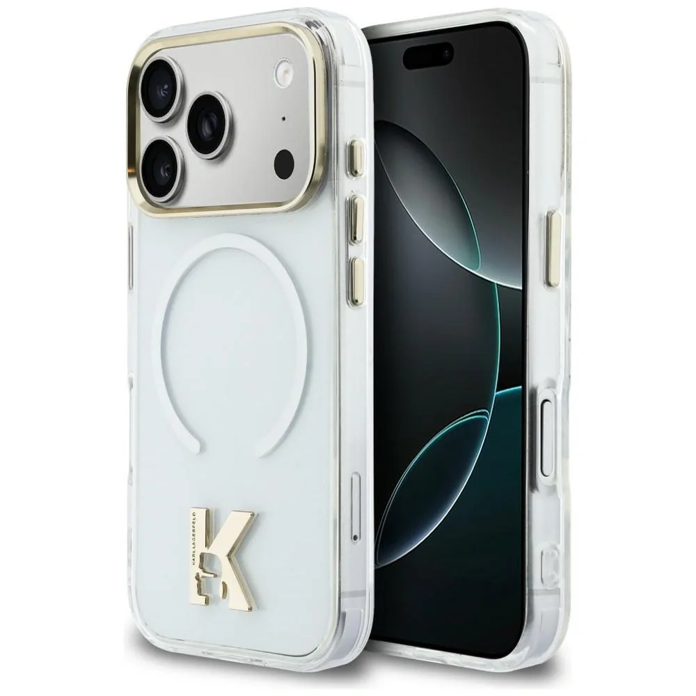 Kryt Karl Lagerfeld IML K Head Logo MagSafe Apple iPhone 17 Pro Max clear