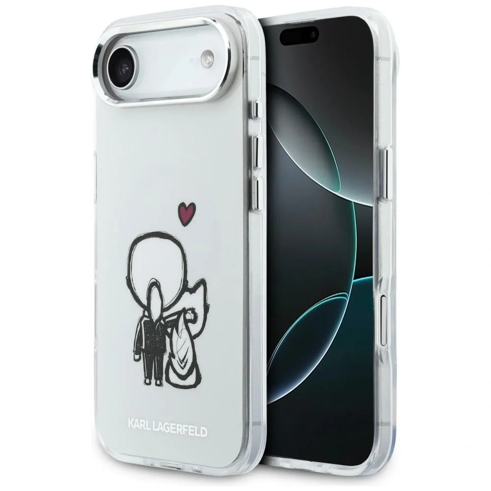 Kryt Karl Lagerfeld Karl & Choupette Back MagSafe Apple iPhone Air clear