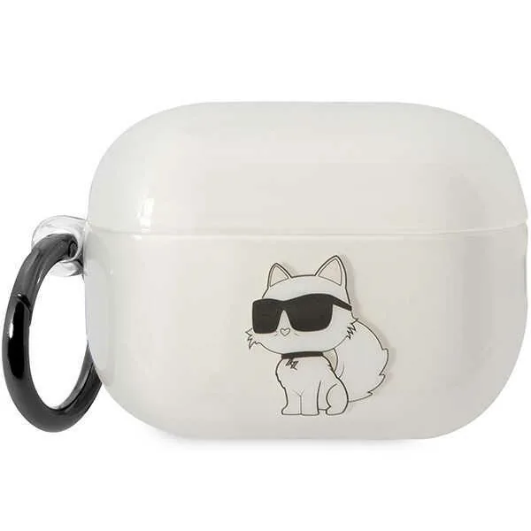 Kryt Karl Lagerfeld KLAP2HNCHTCT Apple AirPods Pro 2 transparent Ikonik Choupette