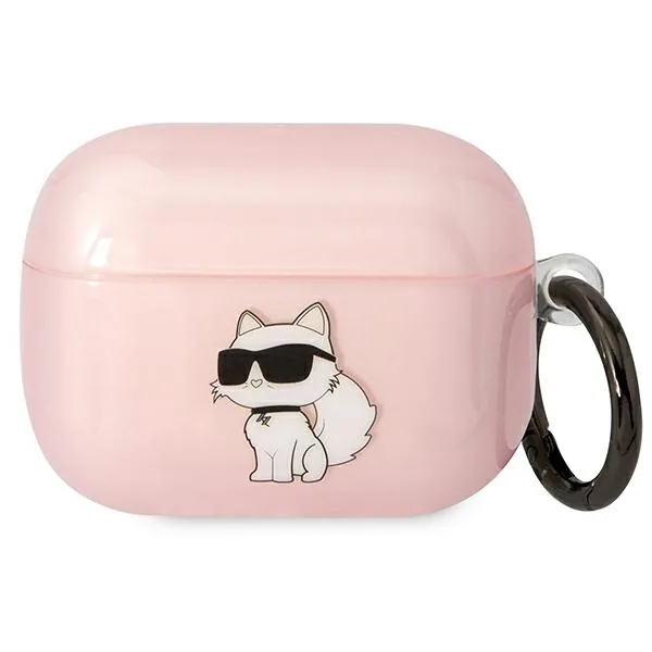Kryt Karl Lagerfeld KLAPHNCHTCP Apple AirPods Pro pink Ikonik Choupette