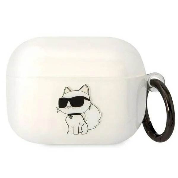 Kryt Karl Lagerfeld KLAPHNCHTCT Apple AirPods Pro transparent Ikonik Choupette