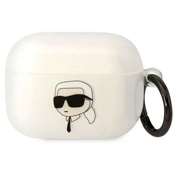 Kryt Karl Lagerfeld KLAPHNIKTCT Apple AirPods Pro transparent Karl`s Head