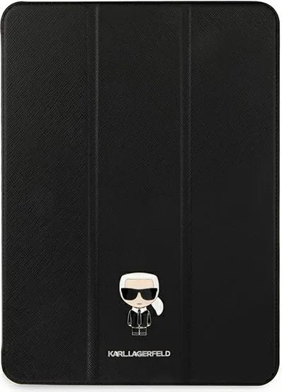 Kryt Karl Lagerfeld KLFC12OKMK Apple iPad Pro 12.9 2021 (5 gen) Book Cover black Saffiano Karl Iconic