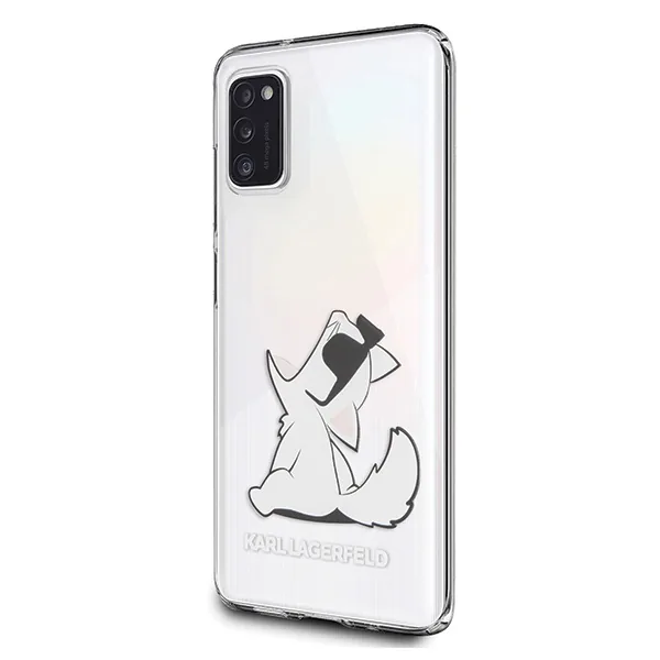 Kryt Karl Lagerfeld KLHCA41CFNRC Samsung Galaxy A41 hardcase transparent Choupette Fun