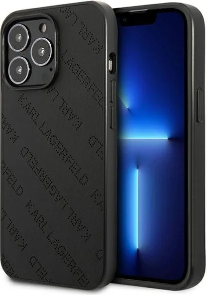 Kryt Karl Lagerfeld KLHCP13LPTLK Apple iPhone 13 Pro hardcase black Perforated Allover