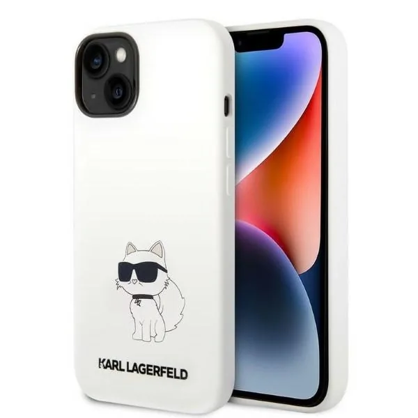 Kryt Karl Lagerfeld KLHCP14MSNCHBCH Apple iPhone 14 Plus / 15 Plus hardcase white Silicone Choupette