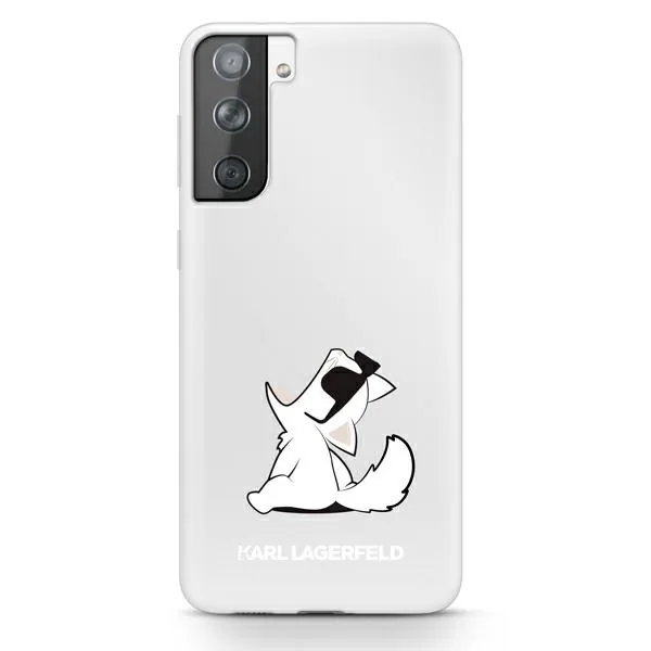 Kryt Karl Lagerfeld KLHCS21MCFNRC Samsung Galaxy S21+ Plus hardcase transparent Choupette Fun