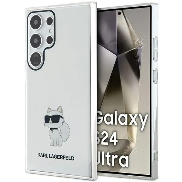 Kryt Karl Lagerfeld KLHCS24LHNCHTCT Samsung Galaxy S24 Ultra hardcase IML Choupette transparent