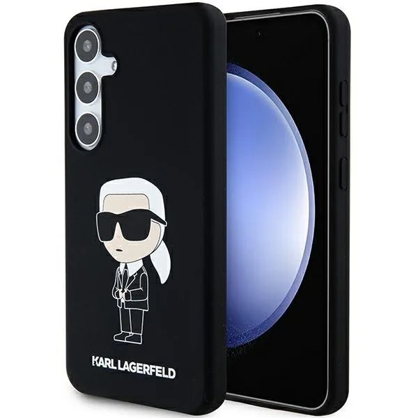 Kryt Karl Lagerfeld KLHCS24SSNIKBCK Samsung Galaxy S24 hardcase Silicone Ikonik black