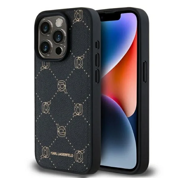 Kryt Karl Lagerfeld KLHMP15XPGKHPHK Apple iPhone 15 Pro Max Magsafe Karl Head black