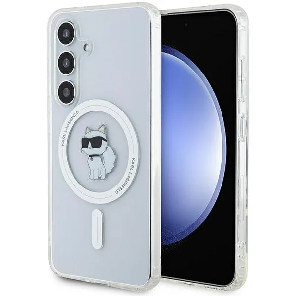 Kryt Karl Lagerfeld KLHMS24SHFCCNOT Samsung Galaxy S24 hardcase IML Choupette MagSafe transparent