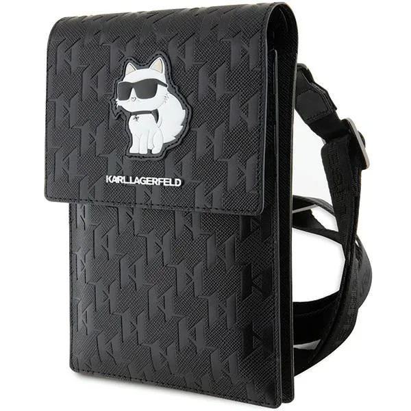 Kryt Karl Lagerfeld KLWBSAKHPCK Saffiano Monogram Choupette black