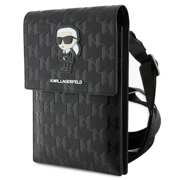 Kryt Karl Lagerfeld KLWBSAKHPKK Saffiano Monogram Ikonik black