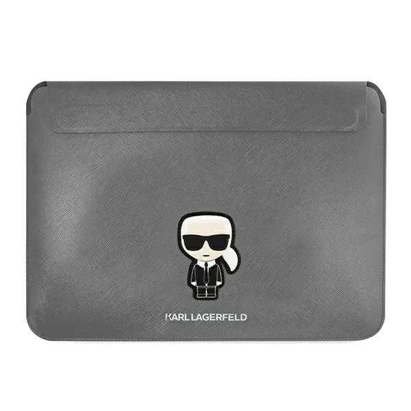 Kryt Karl Lagerfeld Sleeve KLCS16PISFG 16 inch silver Saffiano Ikonik Karl