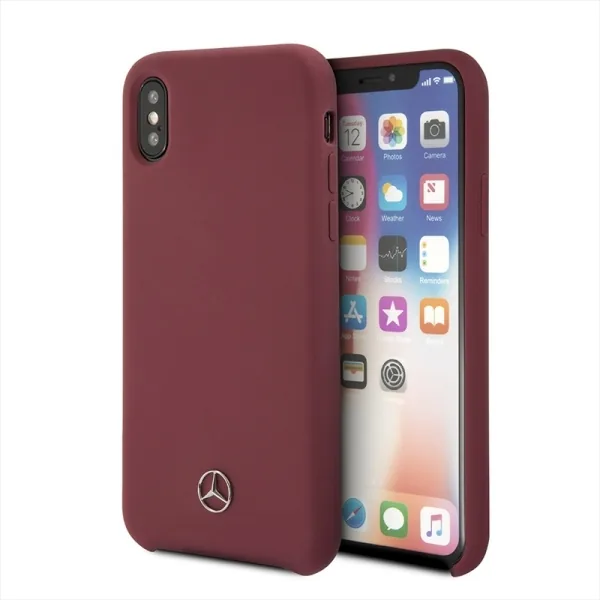 Kryt Mercedes AMG MEHCPXSILRE Apple iPhone XS/X hardcase red