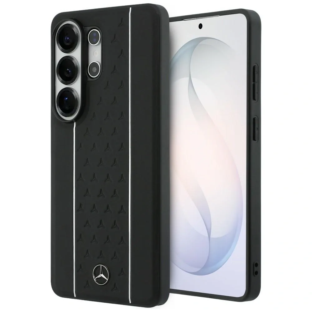 Kryt Mercedes Laurel Leaves Vertical Stripes MagSafe Samsung Galaxy S26 Ultra black and white