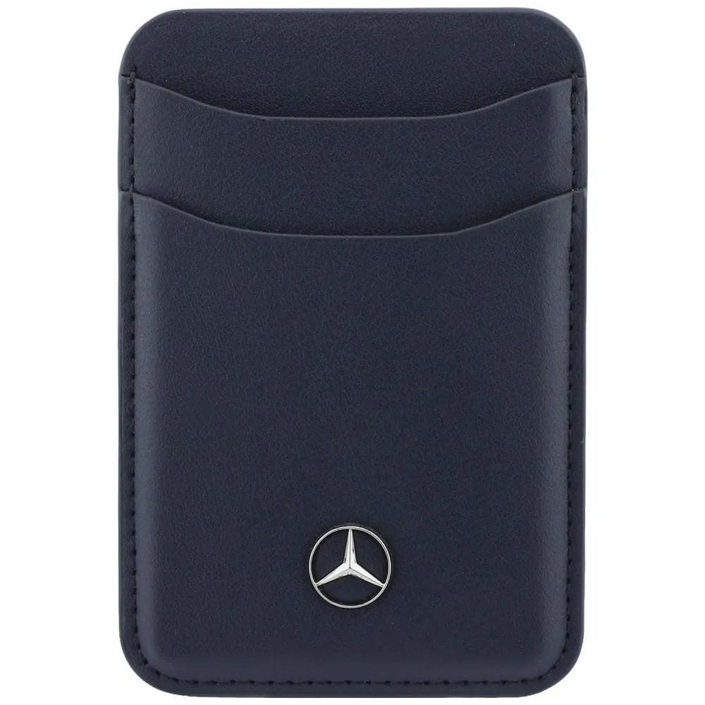 Knížkové pouzdro Mercedes Leather Magnetic Wallet navy blue
