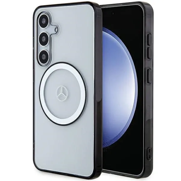 Kryt Mercedes MEHMS24S23HUOKC Samsung Galaxy S24 hardcase Printed logo MagSafe transparent
