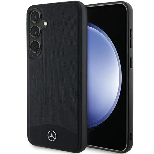 Kryt Mercedes MEHMS24S23RBARK Samsung Galaxy S24 hardcase Leather Textured & Plain MagSafe black