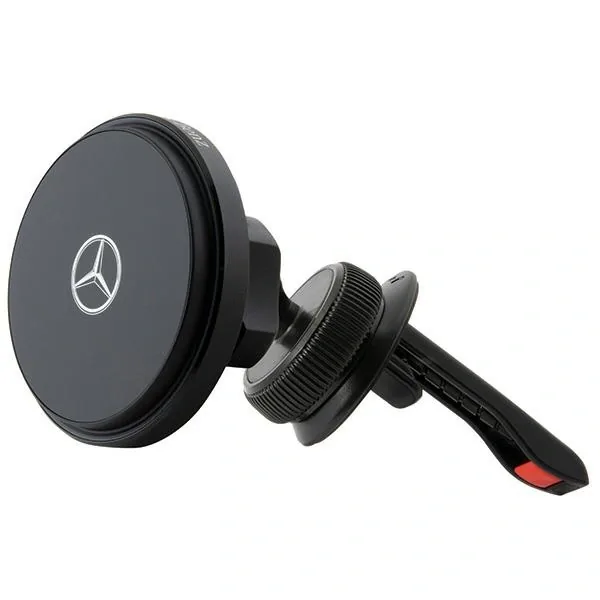 Kryt Mercedes MEMWCCK 15W car holder for a card / for the window with a wireless charger Silver Stars MagSafe black