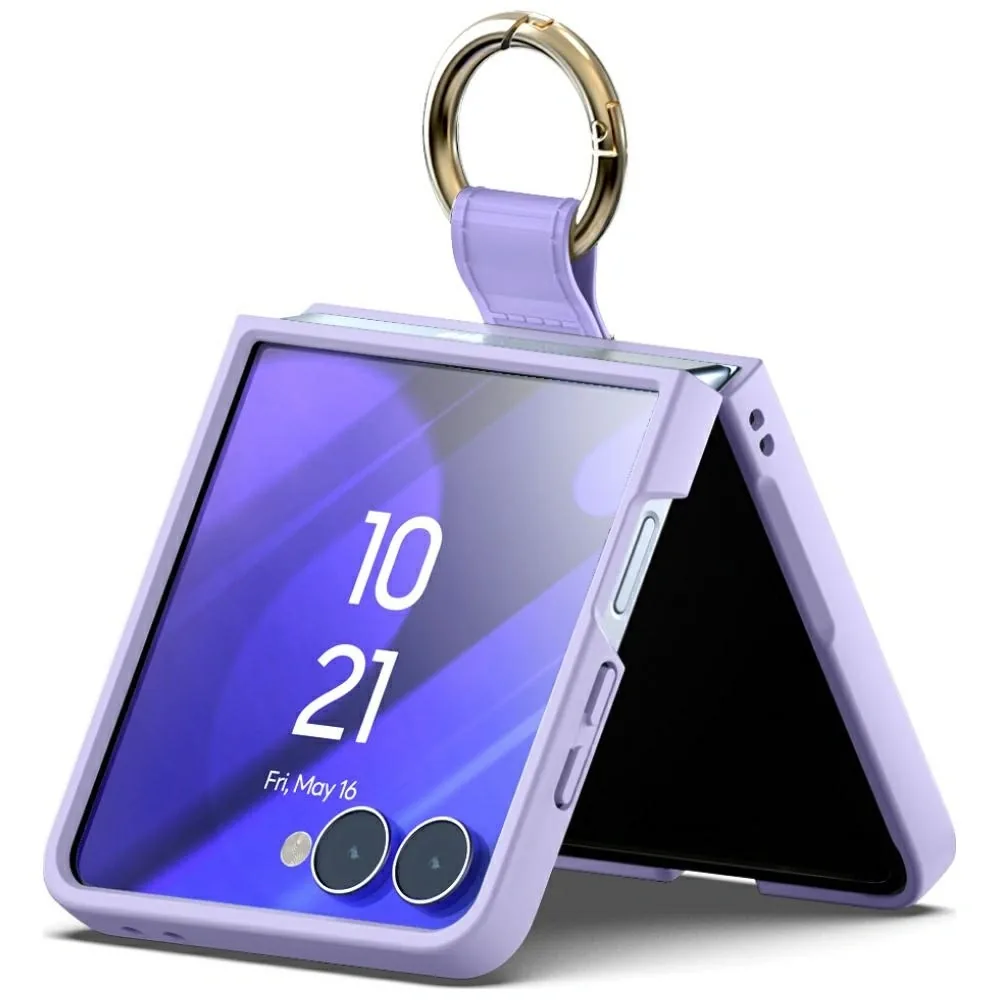 Kryt Mercury Gold Ring Samsung Galaxy Z Flip7 purple