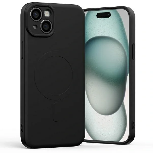 Kryt Mercury MagSafe Semi-Silicone Case Apple iPhone 15 Plus black