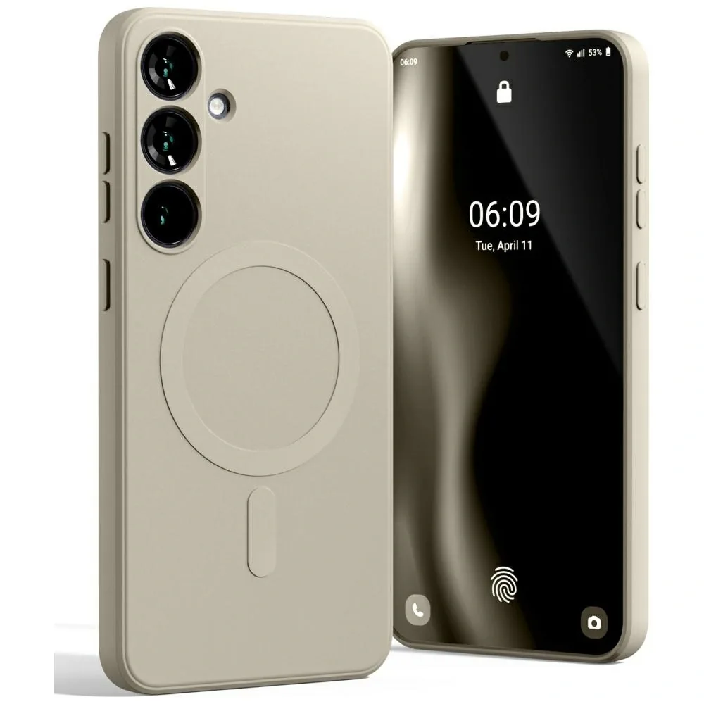 Kryt Mercury MagSafe Semi-Silicone Case Samsung Galaxy S25+ Plus stone