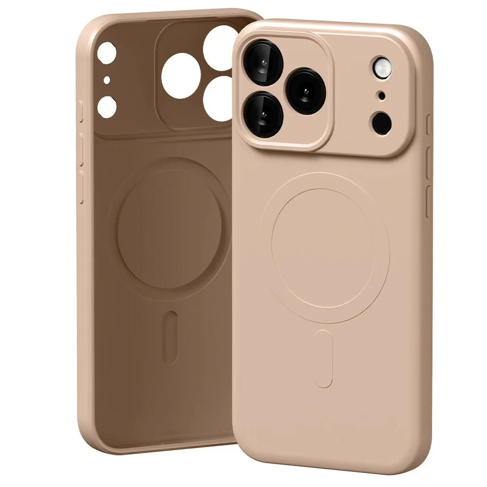 Kryt Mercury Semi-Silicone MagSafe Apple iPhone 17 Pro Max sand pink