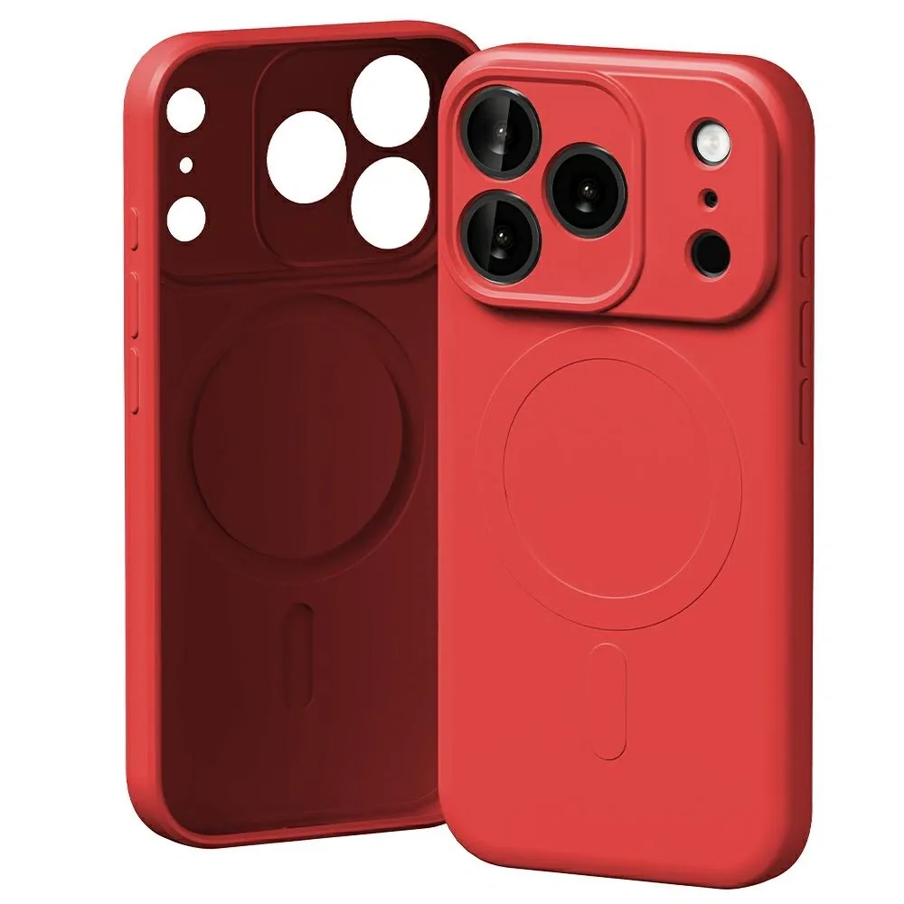 Kryt Mercury Semi-Silicone MagSafe Apple iPhone 17 Pro red