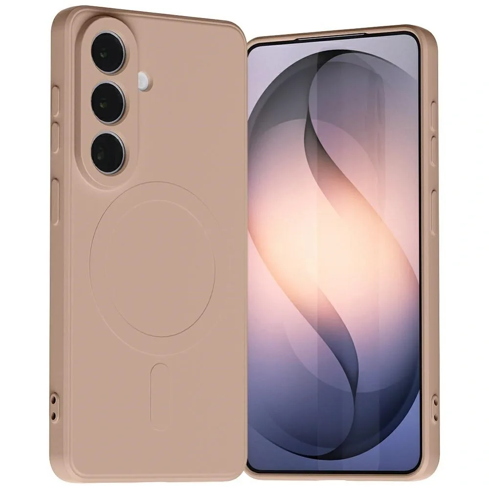 Kryt Mercury Semi-Silicone MagSafe Samsung Galaxy S26 pink-sandy