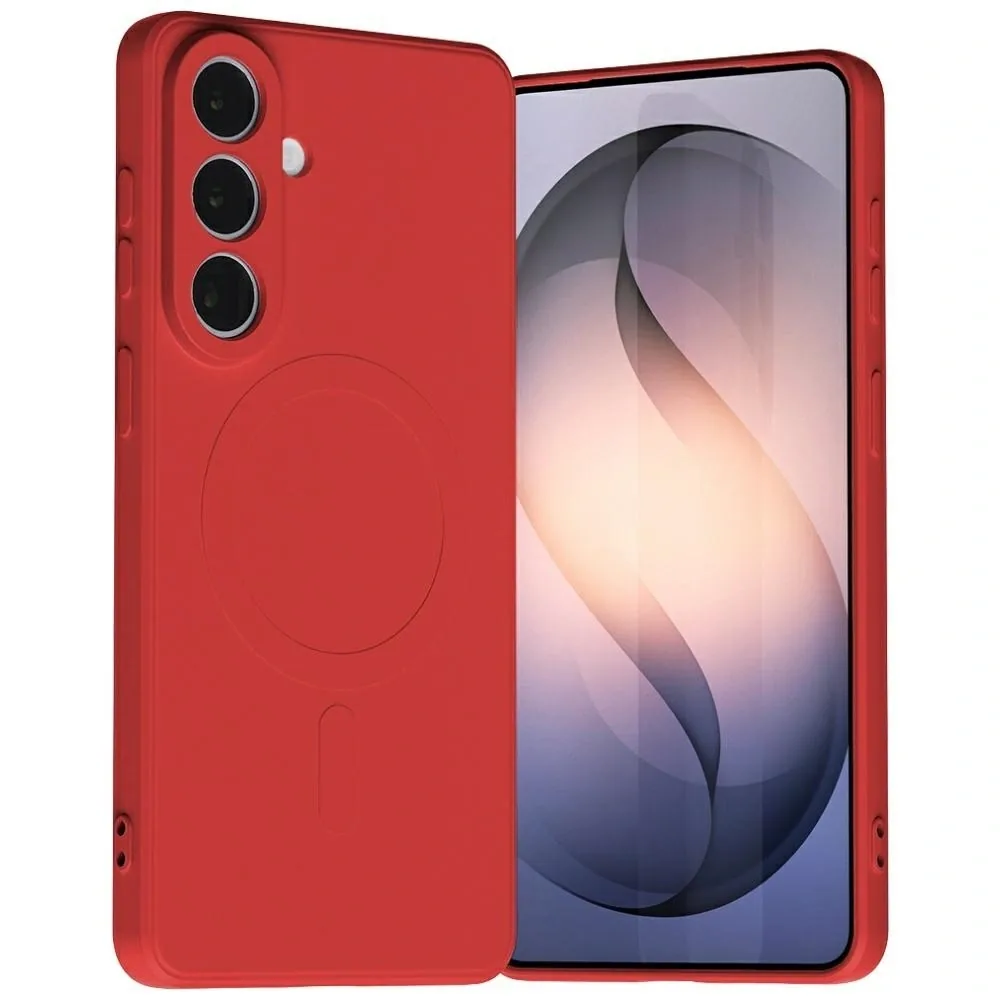 Kryt Mercury Semi-Silicone MagSafe Samsung Galaxy S26+ Plus red