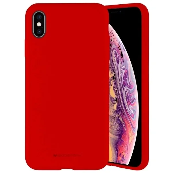 Kryt Mercury Silicone Case Apple iPhone 15 red