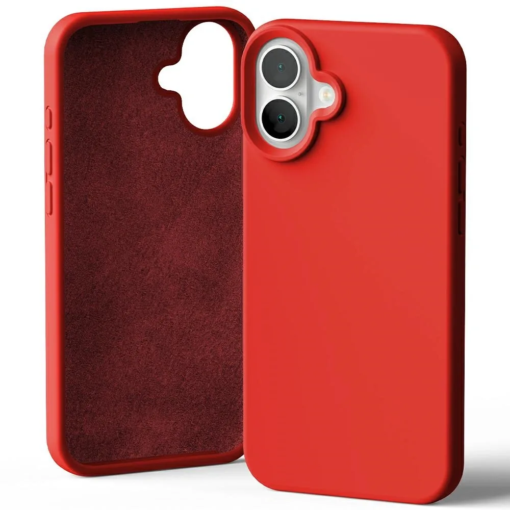 Kryt Mercury Silicone Case Apple iPhone 16 Plus red