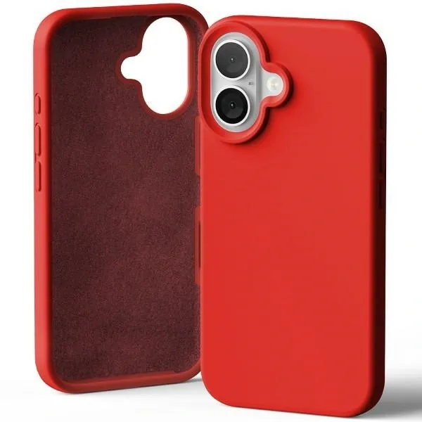 Kryt Mercury Silicone Case Apple iPhone 16 red