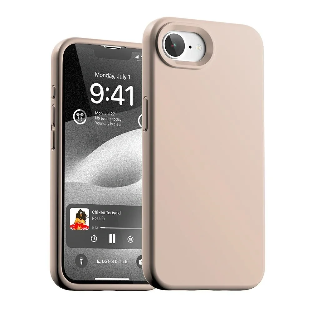 Kryt Mercury Silicone Case Apple iPhone 17e / 16e pink sandy